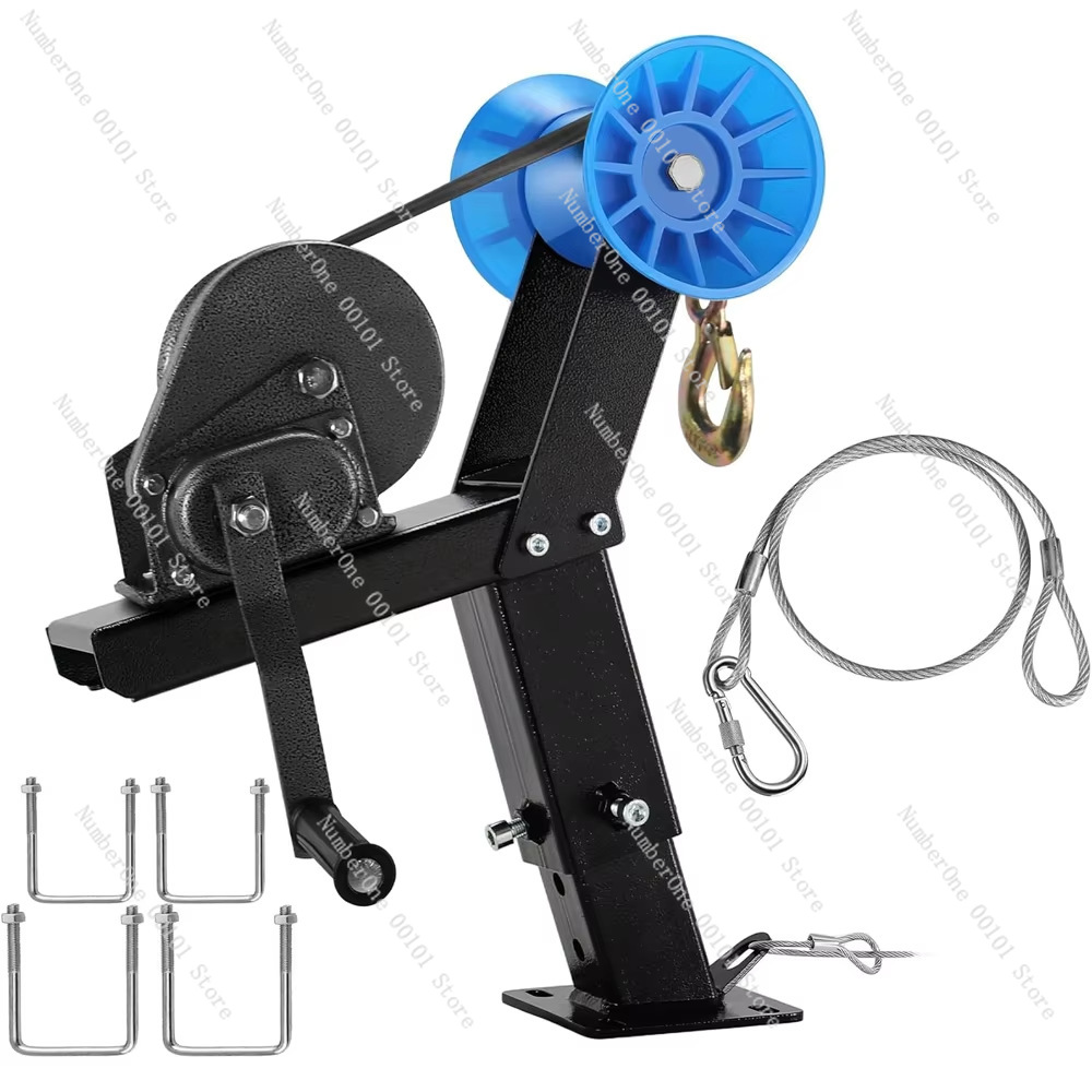 Suporte de guincho para reboque de barco com rolos, adequado para reboques com tubos quadrados de 2 a 2,7 polegadas, lanchas rápidas, pesca