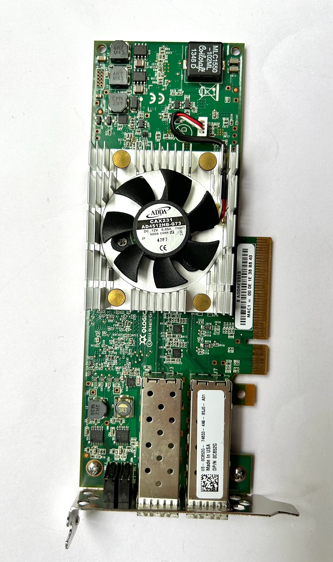 Famous Brand QLOGIC QLE8262L-CU