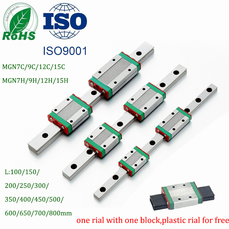 3D Printer Linear Rail Cnc Slide Linear Guide MGN12 Carriage MGN7 MGN12 MGN15 MGN9 L 100 350 400 500 600 800mm Miniature