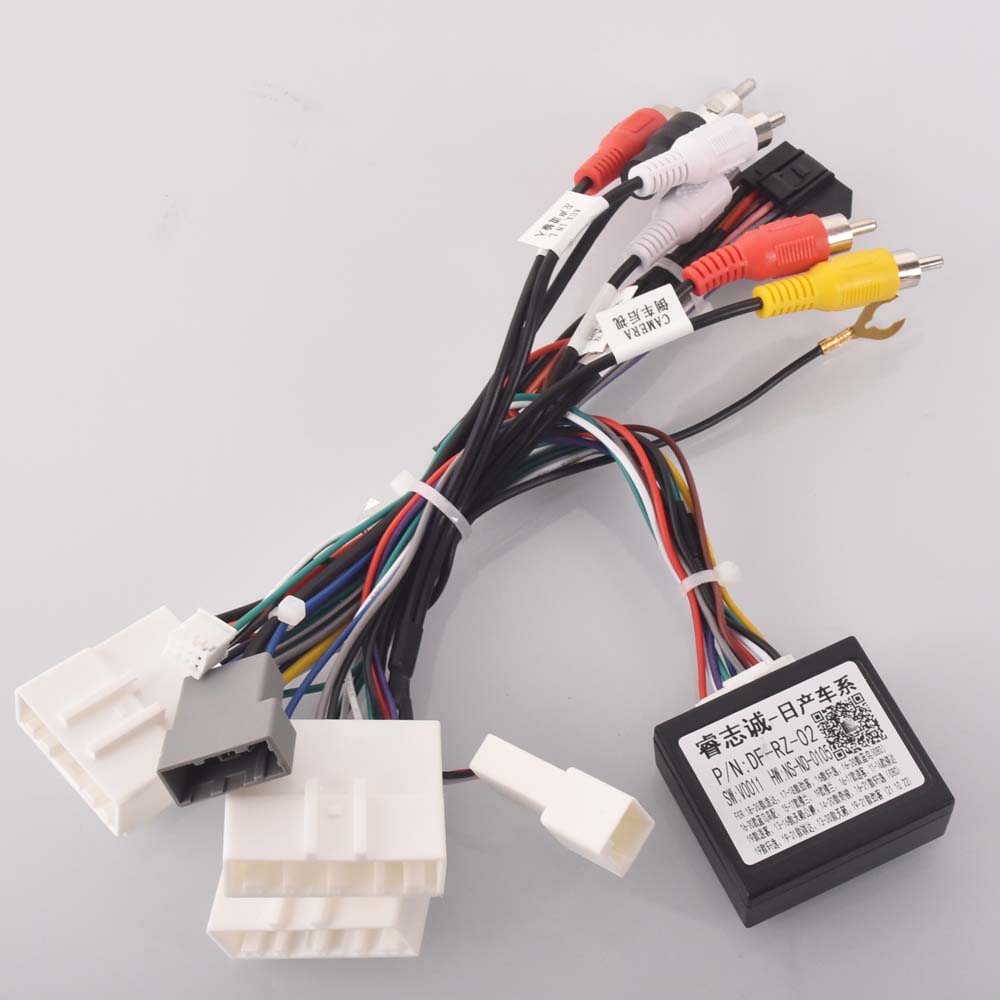 Adaptador de Cable de arnés de cableado estéreo de Radio de coche Android 16pin para Nissan Murano Qashqai j10 j11 X trail Tiida