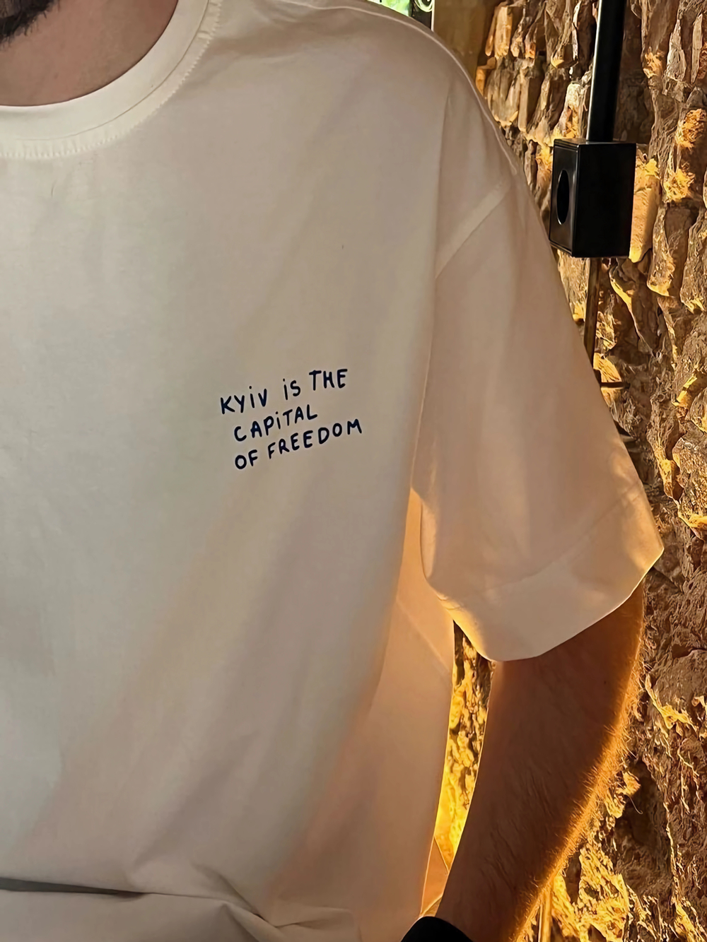 Летняя простая модная футболка с принтом и Kyiv is The CAPiTAL of Freedom, женская летняя бутиковая хлопковая рубашка с заниженными рукавами