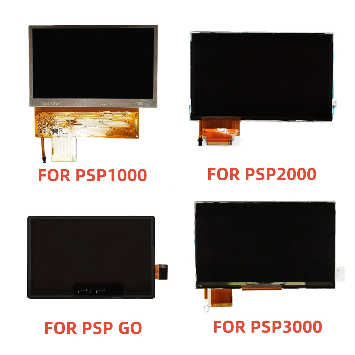 Nueva Pantalla LCD para PSP SONY PSP3000/PSP2000/PSP1000/PSP GO, Repuesto de Pantalla LCD para PSP