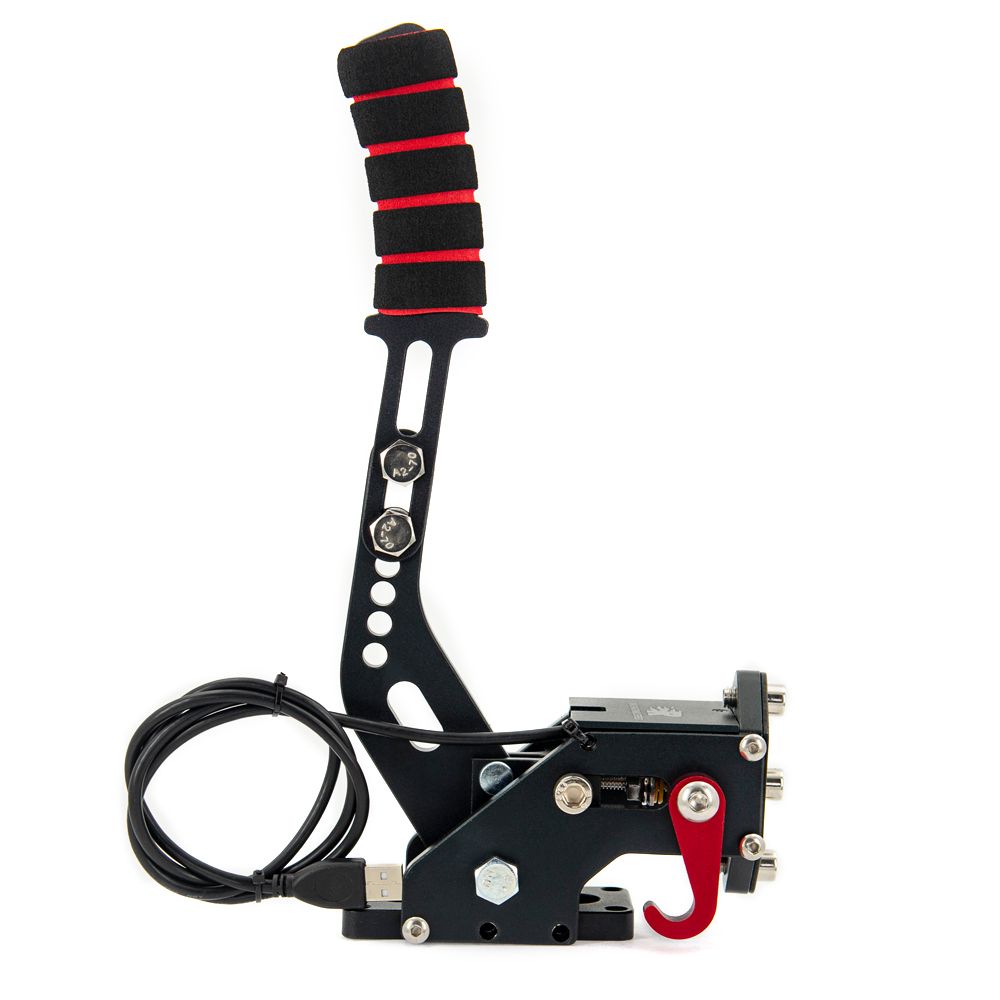 สีดำ Logitech 16Bit เกมแข่งรถเบรคมือระบบ PC USB SIM Handbrake สำหรับเกมแข่งรถ G25/G27/G29 t500 T300