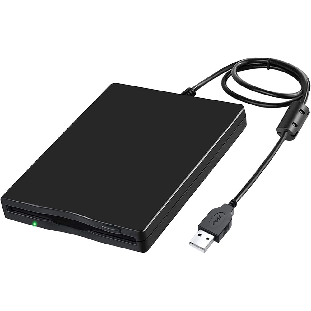 Czytnik dyskietek USB 3.5 "zewnętrzny przenośny dysket FDD 1,44 MB dla komputerów Mac Windows 10/7/8/XP/Vista PC Laptop Desktop