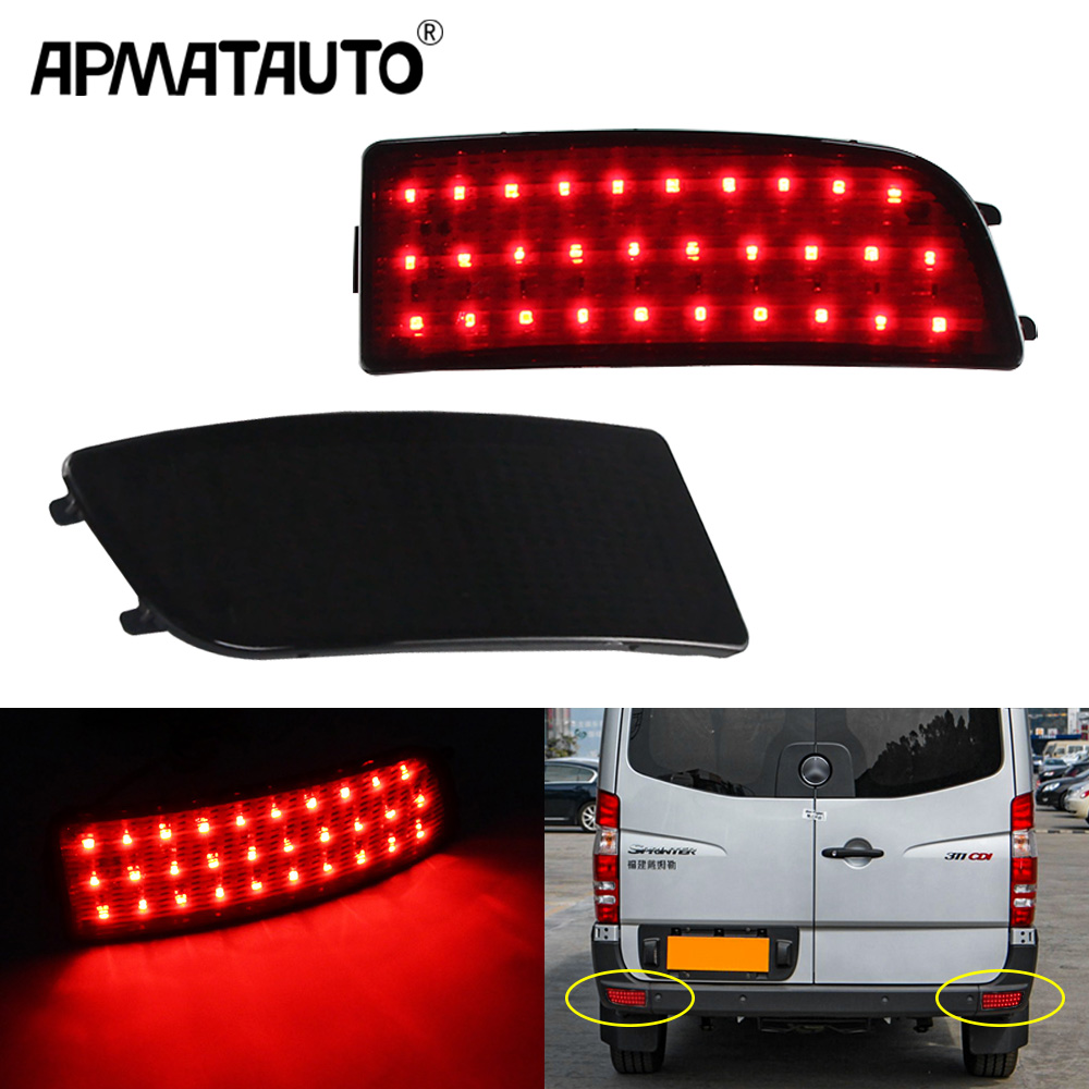 2 SZTUK LED Tylne światło hamowania Tylny zderzak Światło odblaskowe Do Mercedes Benz Dodge Sprinter W906 2006-2016 Akcesoria samochodowe