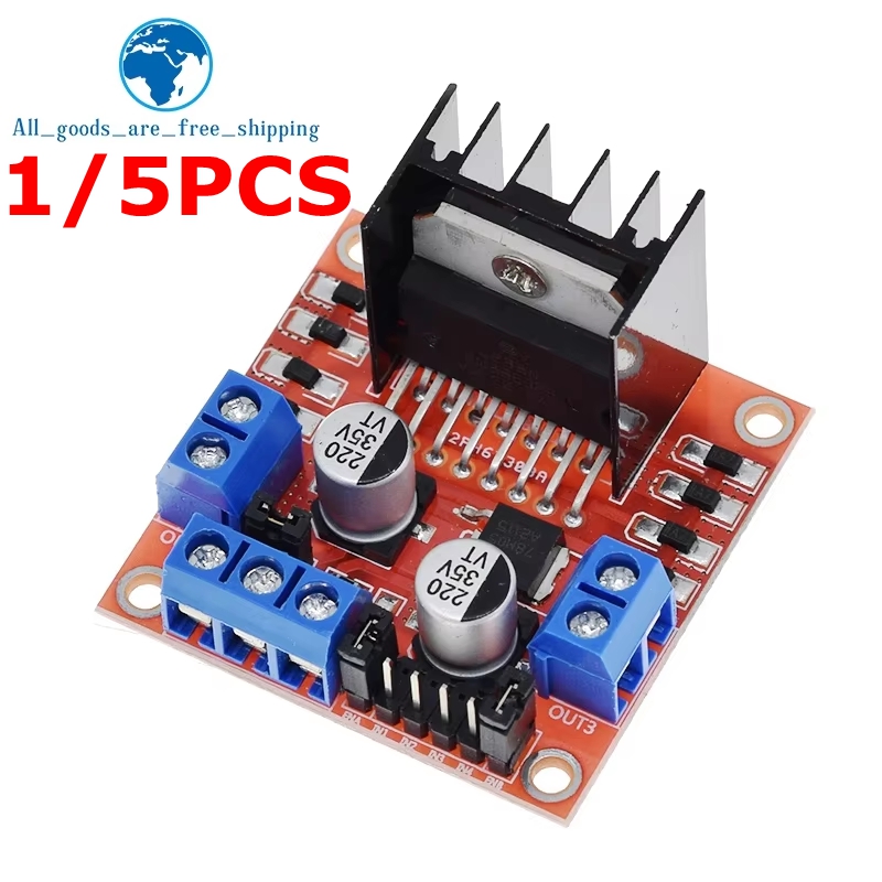 1/5 шт. L298N плата контроллера драйвера двигателя L298 модуль для Arduino Dual H Bridge DC шаговый двигатель умный автомобиль робот