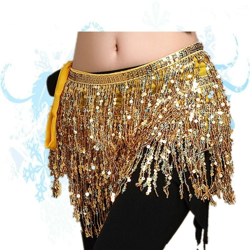 Senhora feminina vestido de dança do ventre cintura corrente cinto brilhante hula palco mostrar acessórios traje de dança do ventre prop saia de dança do ventre