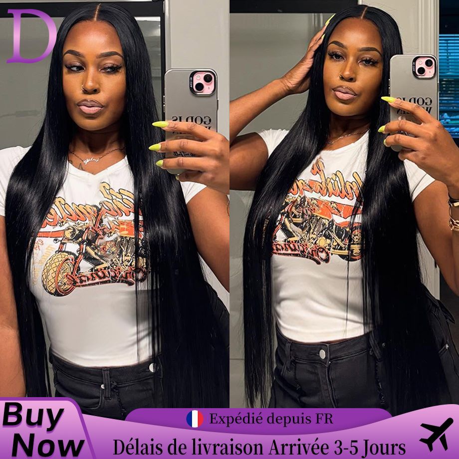 Dialola Straight Ready To Wear 5x5 Precut Lace Closure Glueless Wigs Human Hair 4x4 Transparent Lace Closure Human Hair Wigs For Women 38 Inch Brazilian Wig 13x4 13x6 Straight Hd Lace Frontal Wig