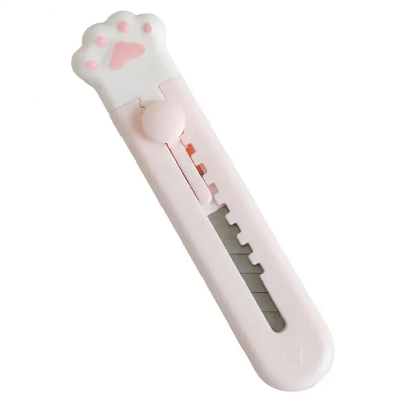 INS-cuchillo multiusos con forma de pata de gato, Mini cortador de papel portátil, abridor de sobres y cartas, caja Express, cuchillo, cortador, herramientas Unbox