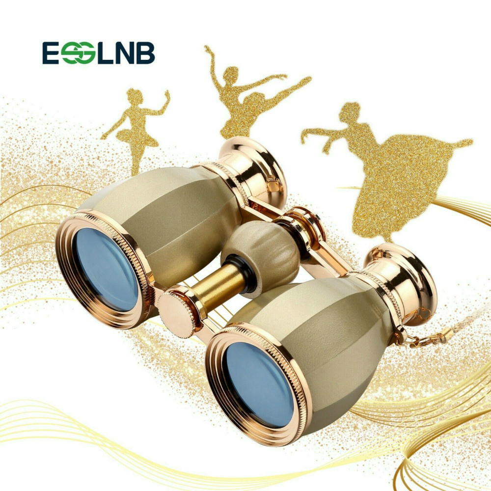 4X30Mm Opera Bril Verrekijker, Theaterbril Compacte Verrekijker Voor Dames Volwassenen Met Afneembare Ketting