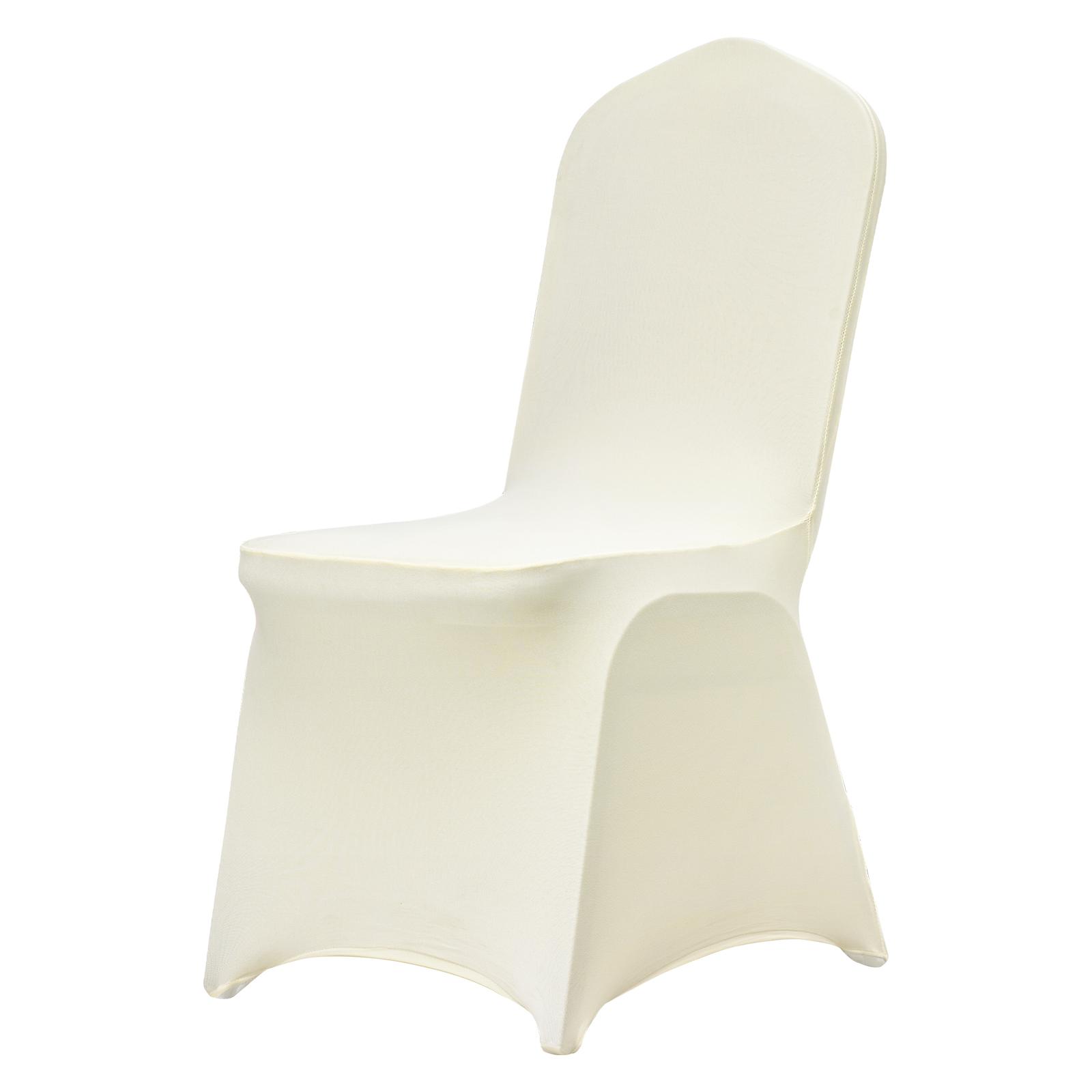 SucceBuy 100 Stück Hochzeitsstuhlhussen, Stretch-Polyester-Spandex-Schonbezug, zusammenklappbar, flache Stuhlhussen für Hotel-Esszimmerpartys