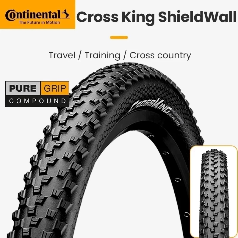 Continental Cross King 27.5/29 MTB Ban Lipat Sistem Pelindung Sepeda Gunung 180TPI Ban Lipat Tanpa Ban Dalam