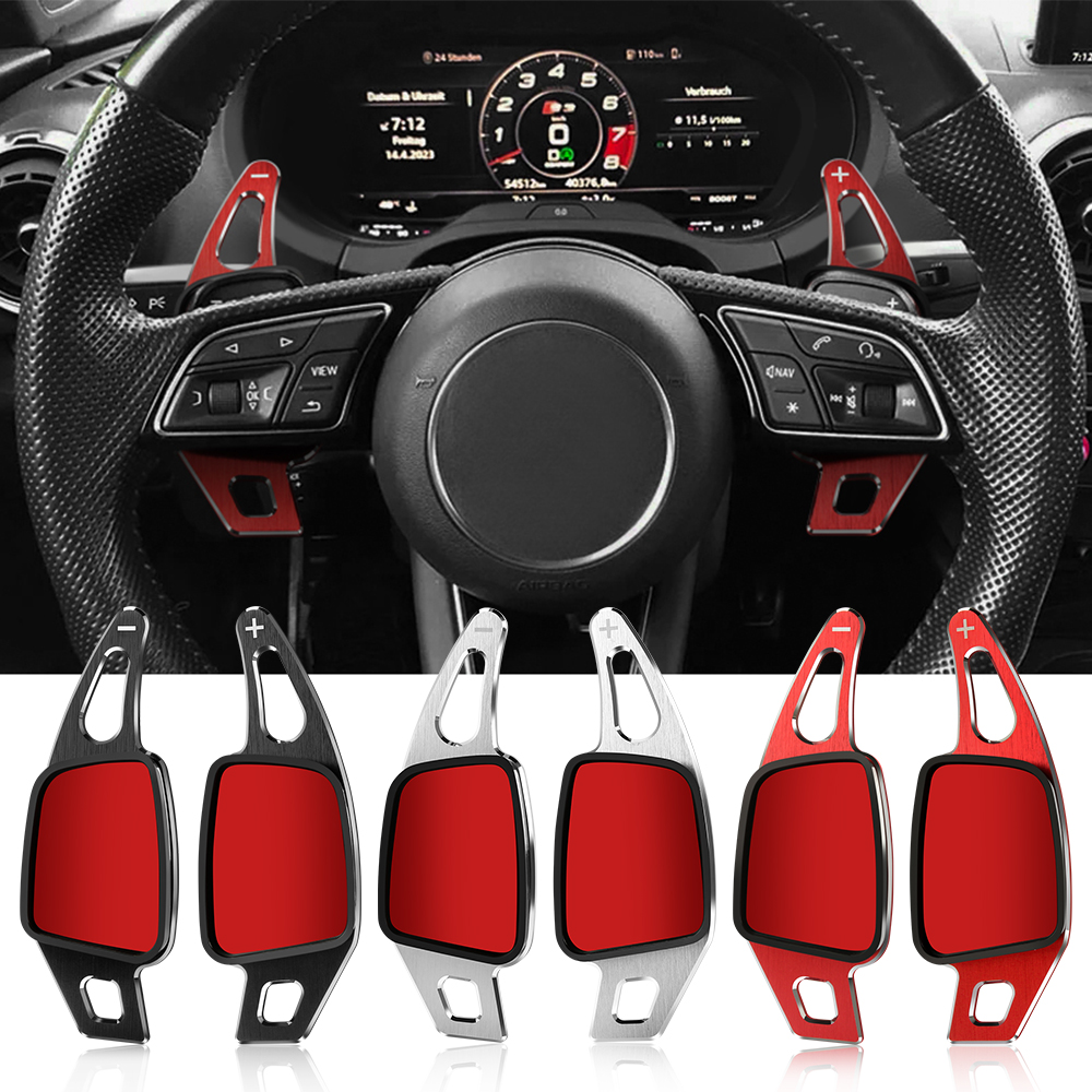 Pá de mudança de volante para Audi A3 RS3 A4 B9 S4 A5 RS6 R8 A7 Q3 A8 Q5 S5 Q7 S6 TT S7 Shifter Paddle Shift Extension