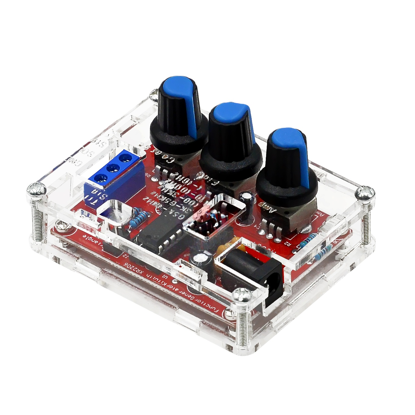 Gerador de sinal de alta precisão XR2206, kit DIY com invólucro, gerador de função, onda senoidal