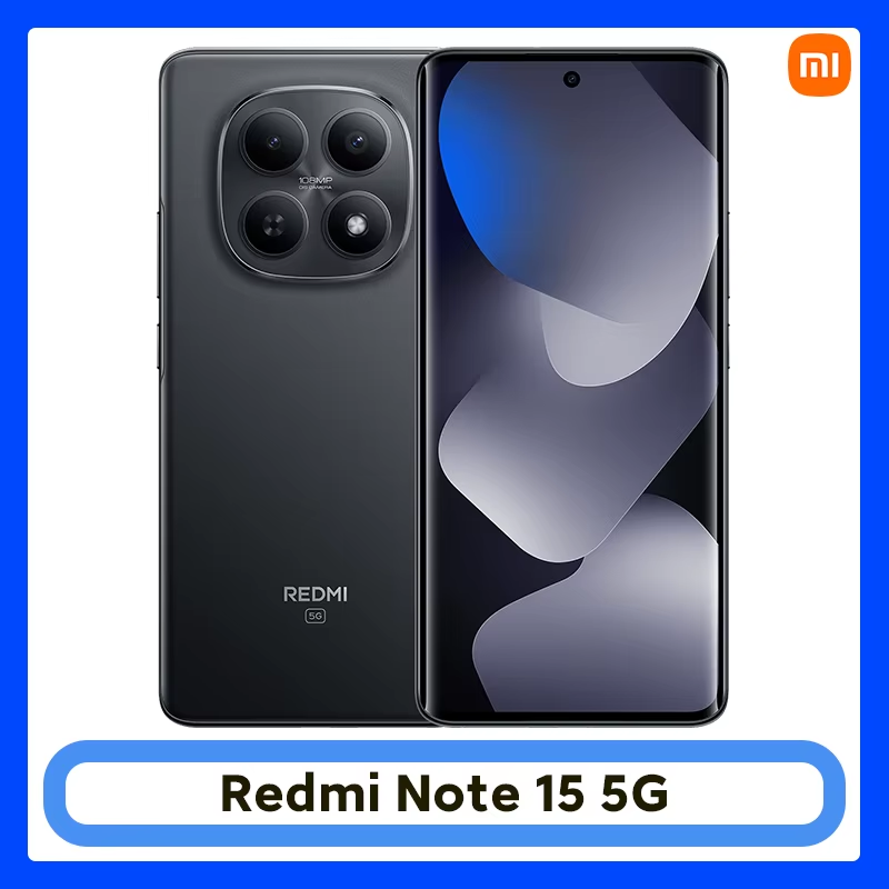Versão Global do Smartphone Redmi Note 15 5G, Bateria de 5520mAh, Câmera Principal de 108MP, Tela AMOLED de 6.77" 120Hz, Celular Xiaomi