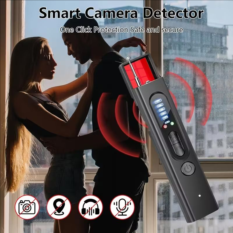 Detector de Cámaras Ocultas, Anti-Espionaje, Rastreador GPS para Automóvil, Dispositivo de Escucha, Detector de Micrófonos Ocultos, Escáner de Señales Inalámbricas RF, Dispositivo de Protección de Seguridad