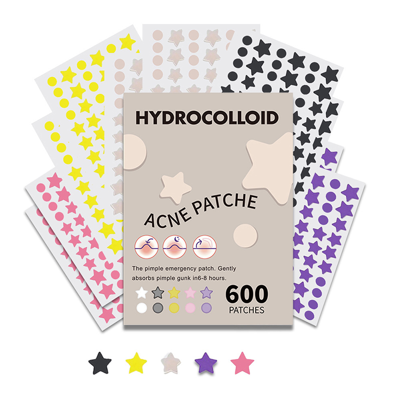 600 PCS/SET Star Pimple Patch Acne Colorful Invisible Acne Removal Skin Care Stickers Concealer Face Spot Beauty Makeup Tools
