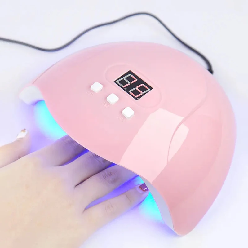 LULAA Lámpara de uñas de gel profesional con 3 ajustes preestablecidos de temporizador Sensor automático Esmalte de uñas en gel Lámparas de curado para manicura Hogar y salón