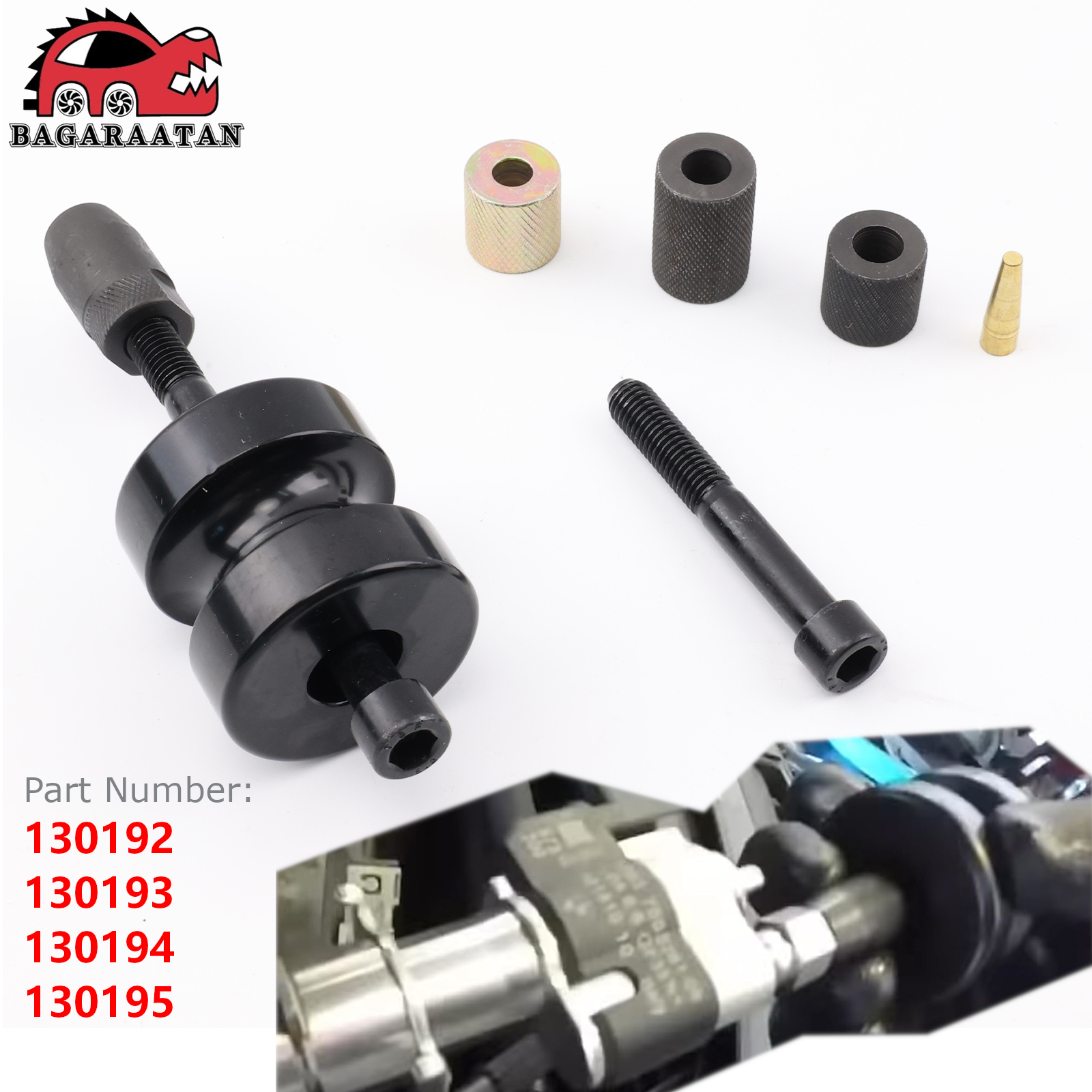 For BMW N14 N18 N54 N63 Engine Injector Puller and Seal Installer Tool Set 130192 130193 130194