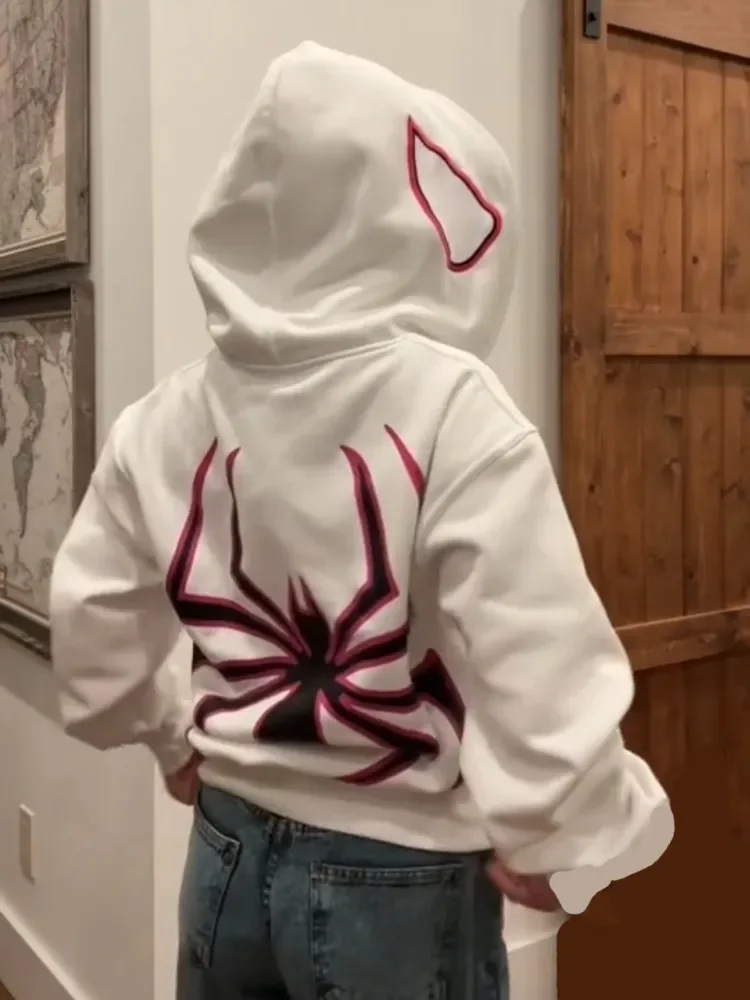 2024 sudaderas con capucha de moda para hombres y mujeres con suéter con estampado de arañas