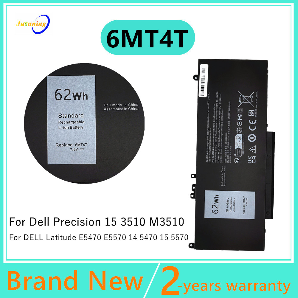 6MT4T 7.6V 62Wh แบตเตอรี่แล็ปท็อปสําหรับ Dell Precision 15 3510 M3510 สําหรับ Latitude E5470 E5570 14 5470 15 5570 7V69Y TXF9M 79VRK
