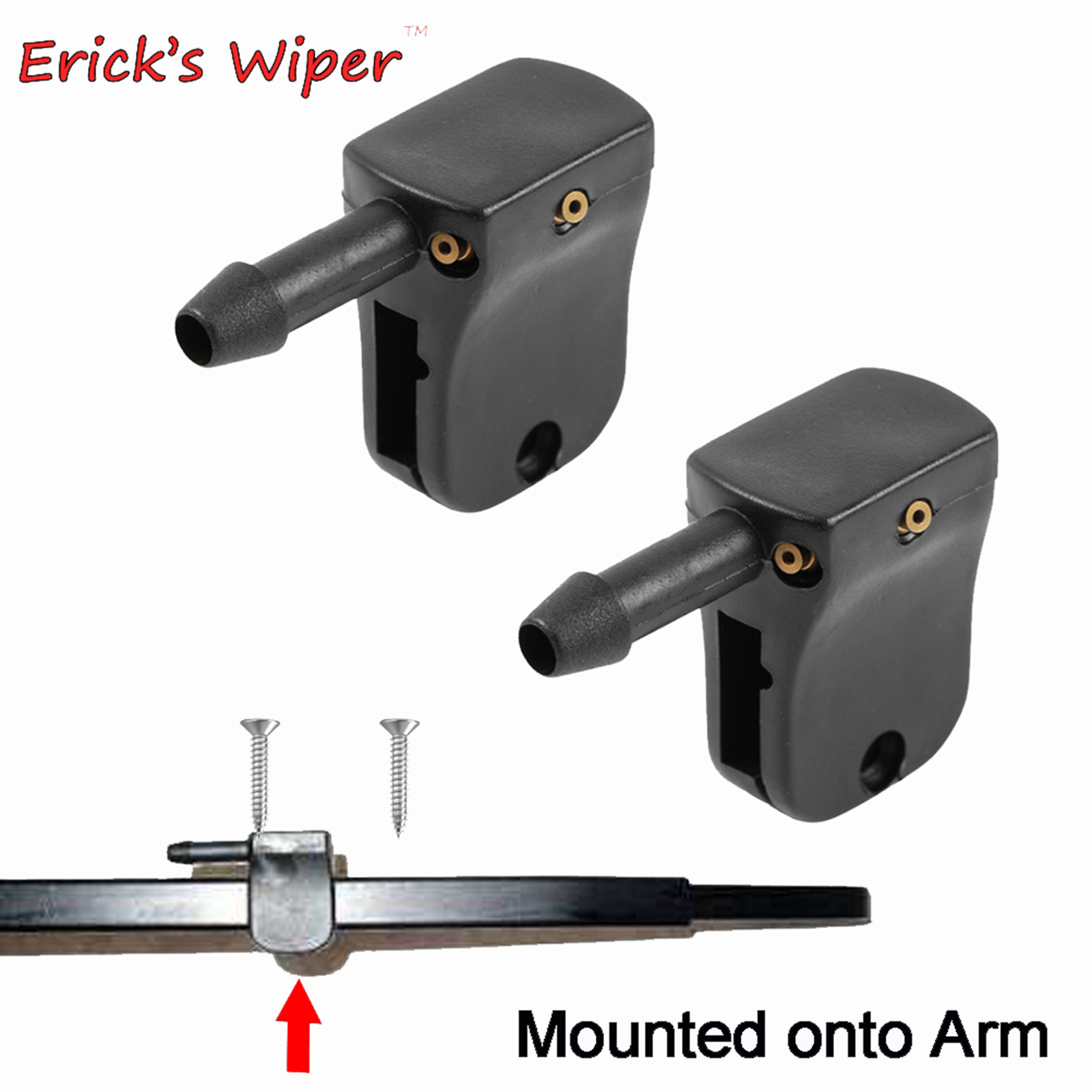 หัวฉีดน้ำล้างกระจกแบบ 2 ชิ้น/ชุด ยี่ห้อ Erick's สำหรับรถยนต์ Mercedes-Benz Vito W638 Sprinter ติดตั้งบนแขนปัดน้ำฝน
