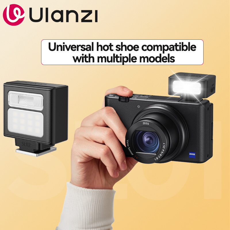 Flash Ulanzi SL01 para Fotografía, Transmisión Inalámbrica GN8 6500K para Canon, Nikon, Sony, Fuji, Olympus V1 Pro, Flash Speedlight