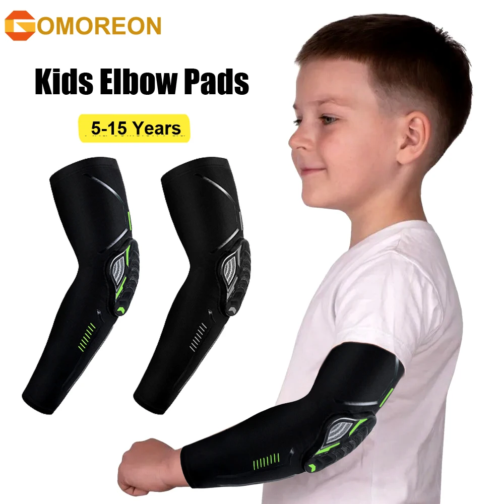 1 stks Kids Arm Elleboog Mouw Pads 5-15 Jaar Kinderen Jeugd Sport Compressie Beschermende Elleboog Guard voor Volleybal, Basketbal