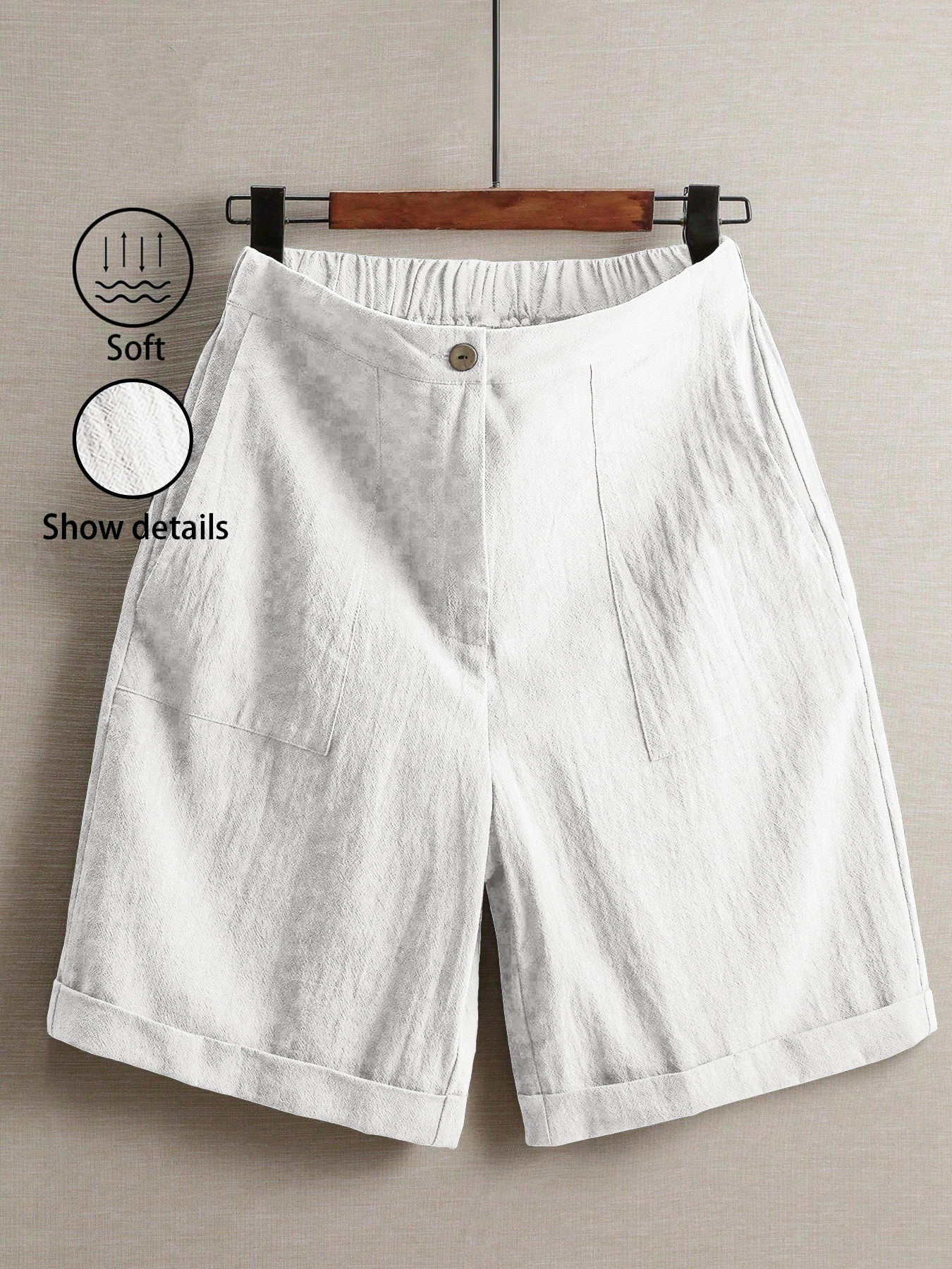 Sommerliche, dünne Fünf-Punkt-Hosen für Damen, weit geschnittene, lässige, gerade geschnittene, hochtaillierte Damenhosen, modische Outdoor-Sporthosen