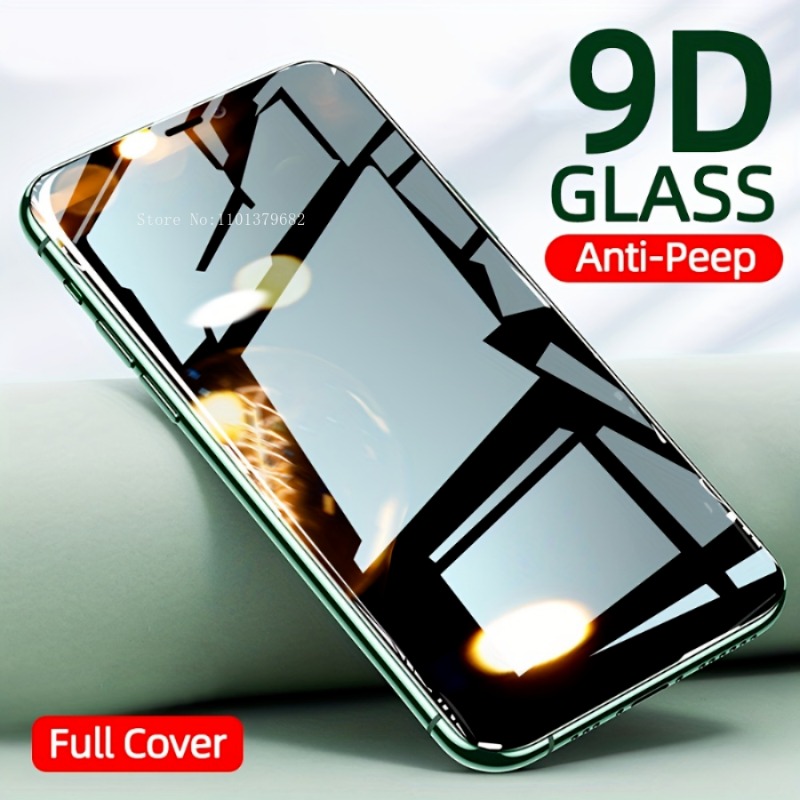 2-Pack Privacy Screen Protector For Iphone16 15 14 13 12 11 Pro Max, Mini, 14 15 Plus, X Xr Xs Max 6 7 8 Plus Tempered Glass