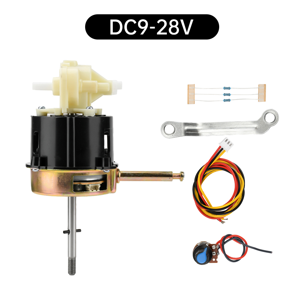 Moteur sans balais DC 9-28V 1450 tr/min avec carte de commande pour ventilateur de table, ventilateur sur pied, ventilateur mural