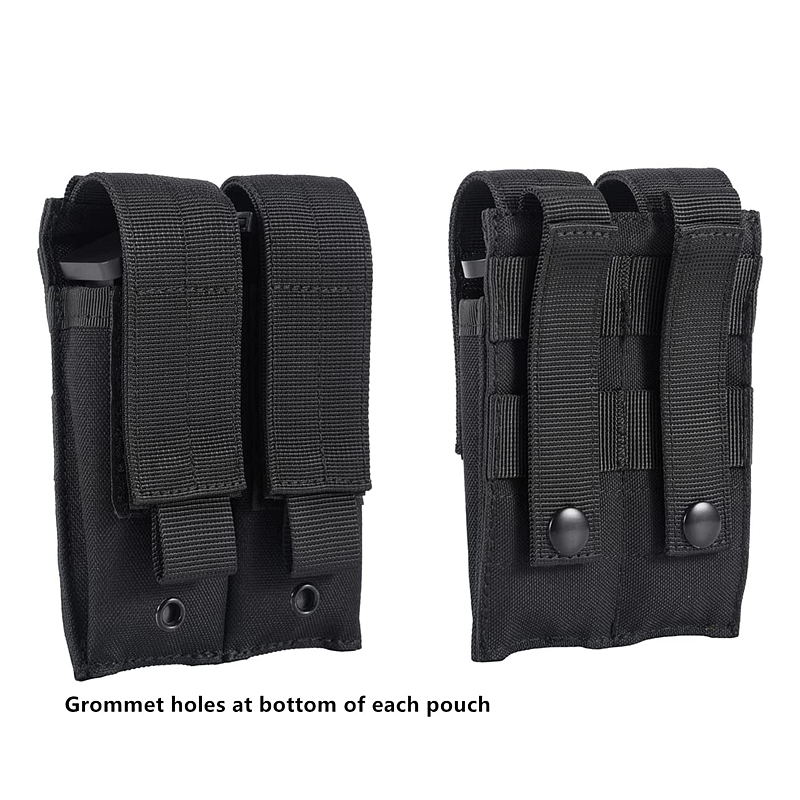 Neue molle Doppel pistole Mag Pouch Single Double Stack Magazin für 9mm/.40 Kaliber gl 17 s & w m & p sig 226/229 1911