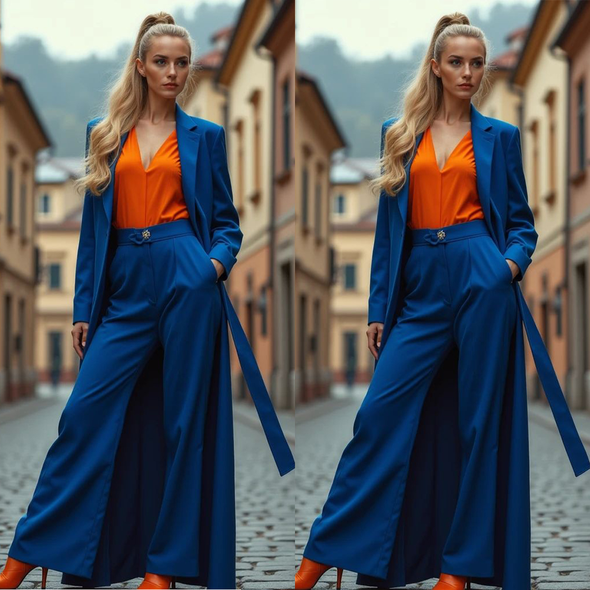 Moda damska Suknie wizytowe Garnitur Suknie Super długa kurtka Płaszcz i spodnie dla kobiet 2-częściowy garnitur Długie rękawy Dostosowane