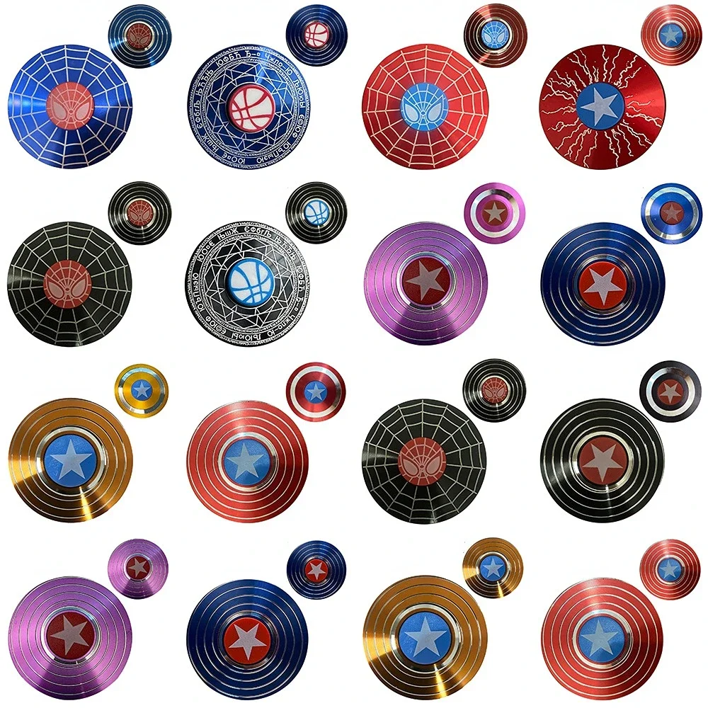 โลหะ Fidget Spinner Superhero Fast Bearing Finger Hand Spinner Gyro Rotation Anti Stress อลูมิเนียมอัลลอยด์