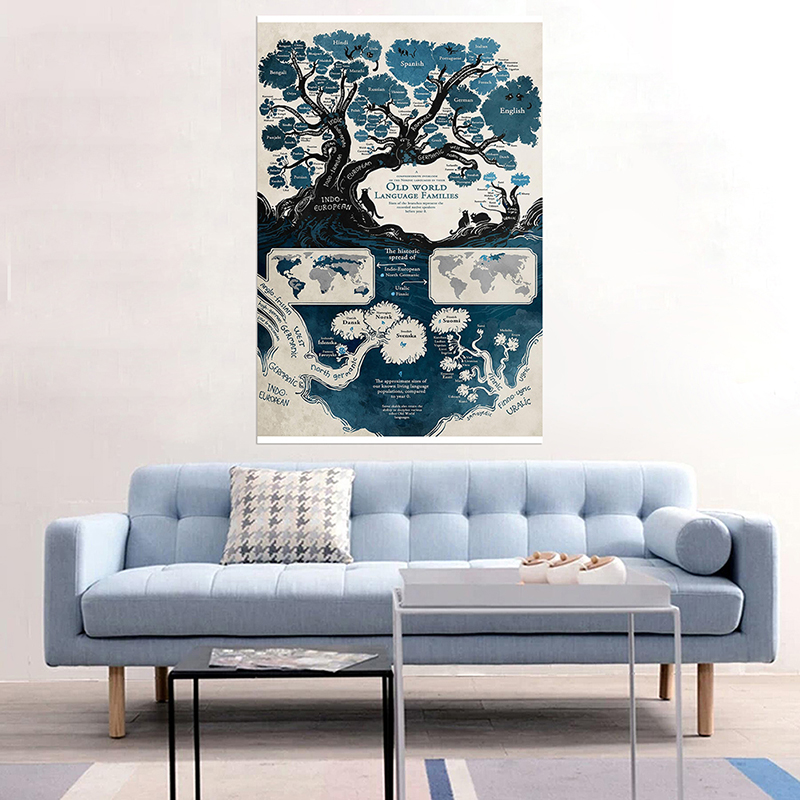 100*70cm original vintage mapa do mundo tecido não-tecido o mundo cartazes e impressões para a escola escritório casa suprimentos decoração