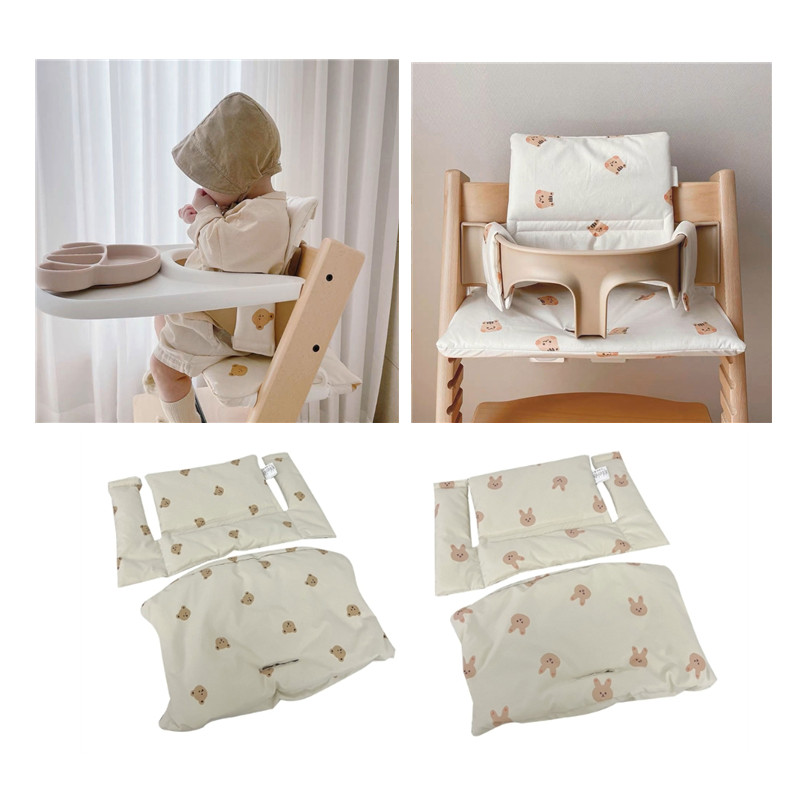 Cadeira alta almofada lavável highchair apoio criança alimentação do bebê acessórios bebê refeição substituição almofada de algodão para stokk