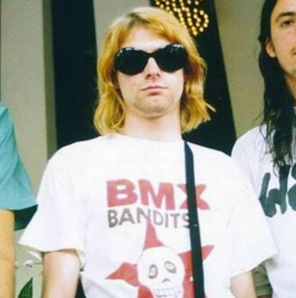 Футболка BMX Bandits, Курт Кобейн Tribute, в стиле гранж-музыки, футболка унисекс