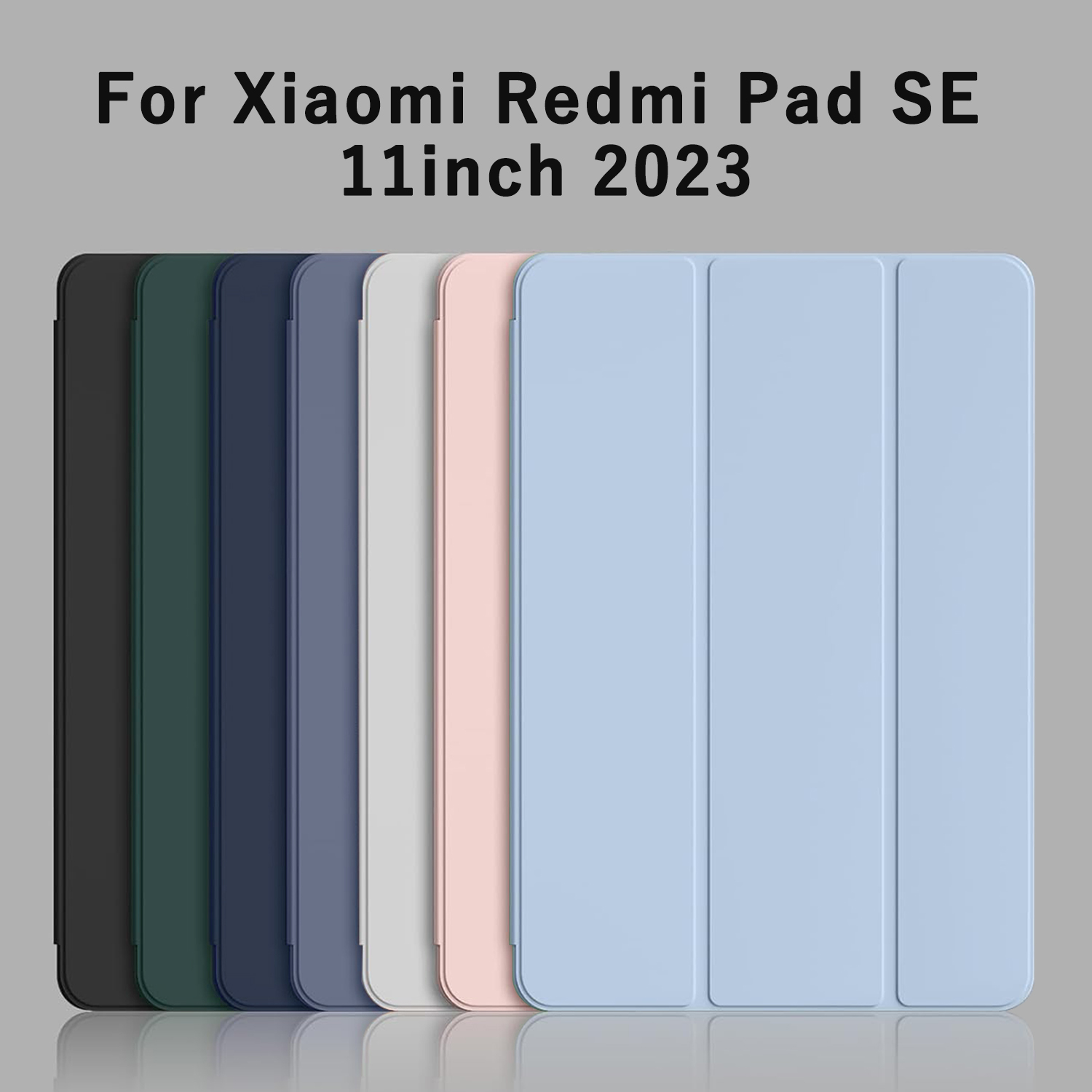 Tri-fold Flip Case For Xiaomi Redmi Pad SE 11 inch 2023 Magnetic Stand PU Leather Protective Cover Auto Sleep/Wake up