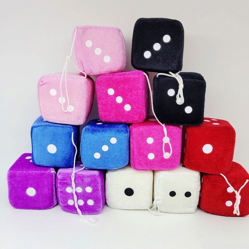 Pendentif multicolore en peluche, pour voiture, pour nouvel an, en velours, modèle de décoration, style des rétroviseurs