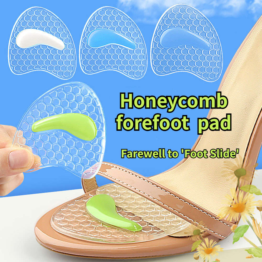 Coussinets de chaussure en silicone pour massage de l'avant-pied, coussins de semelle intérieure, coordonnants, talons hauts, coussins de pieds, instituts de correction des pieds, 2 pièces