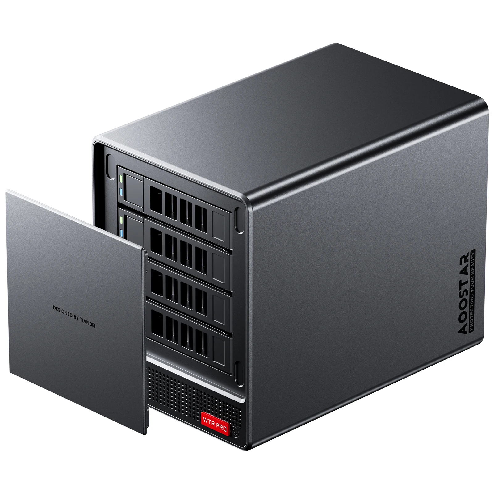 Mini PC AOOSTAR com 4 baias Nas WTR PRO, AMD Ryzen 7 5825u, suporta HDD 2,5/3,5 " * 4, SSD NVME * 1