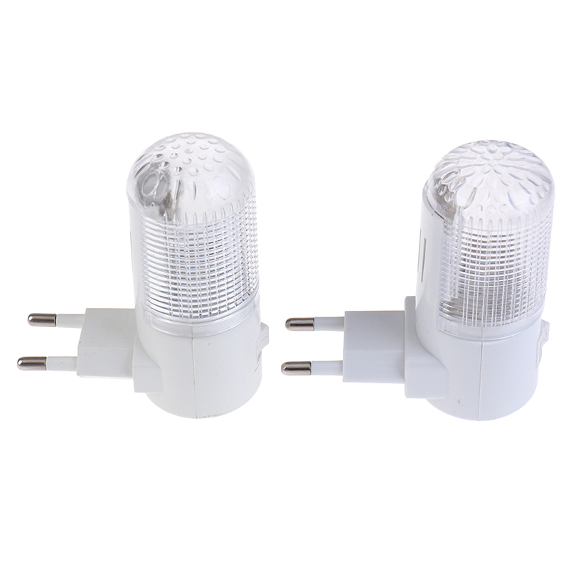 Luz de parede de emergência com plugue EU, iluminação doméstica, luz noturna, lâmpada de cabeceira, parede, energeticamente eficiente, 4 LEDs, 3W, 2PCs
