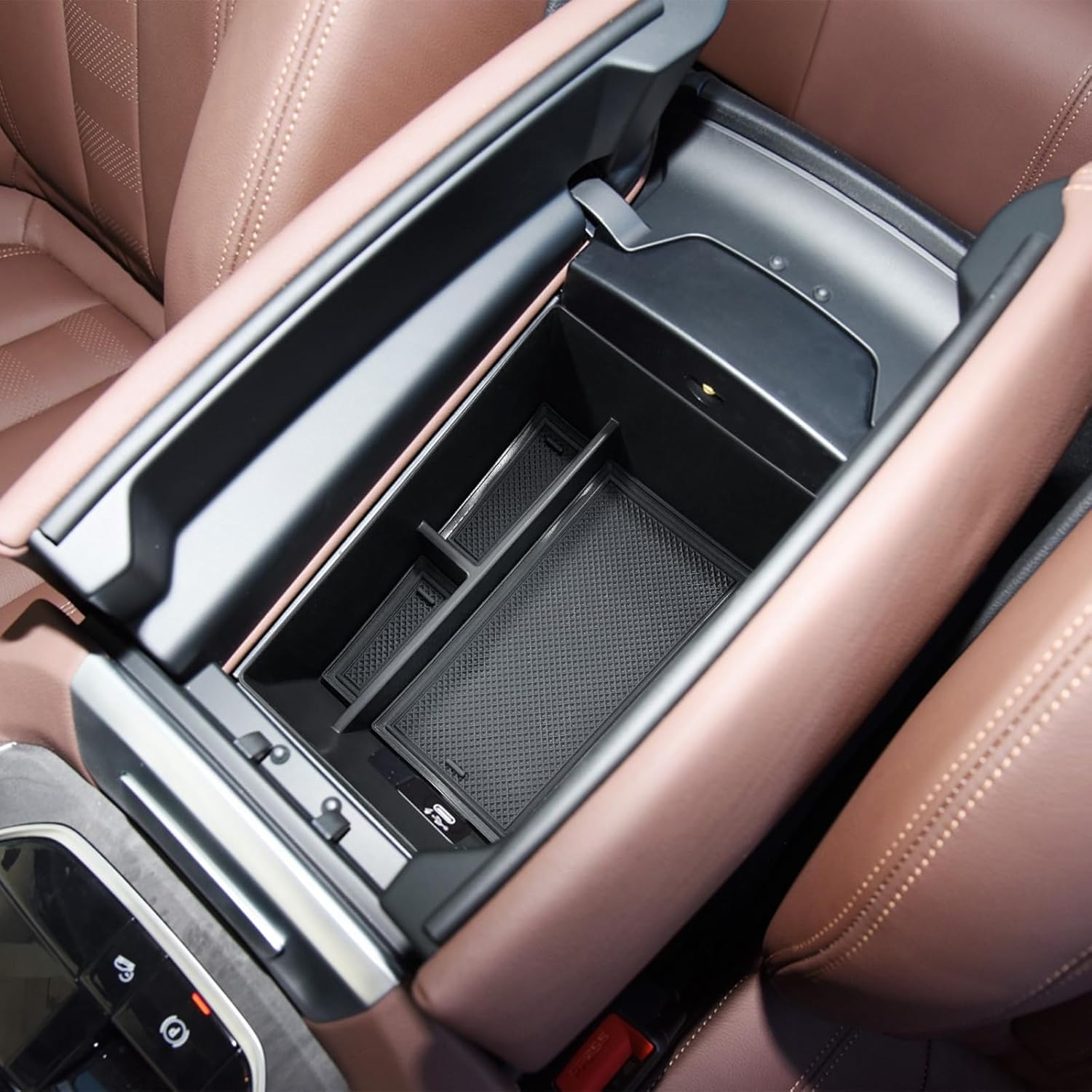 Органайзер для центральной консоли RUNROAD для BMW X5/G05, X7/G07 2019-2026, X6/G06 2020-2026, вставка-лоток для хранения в подлокотнике автомобиля