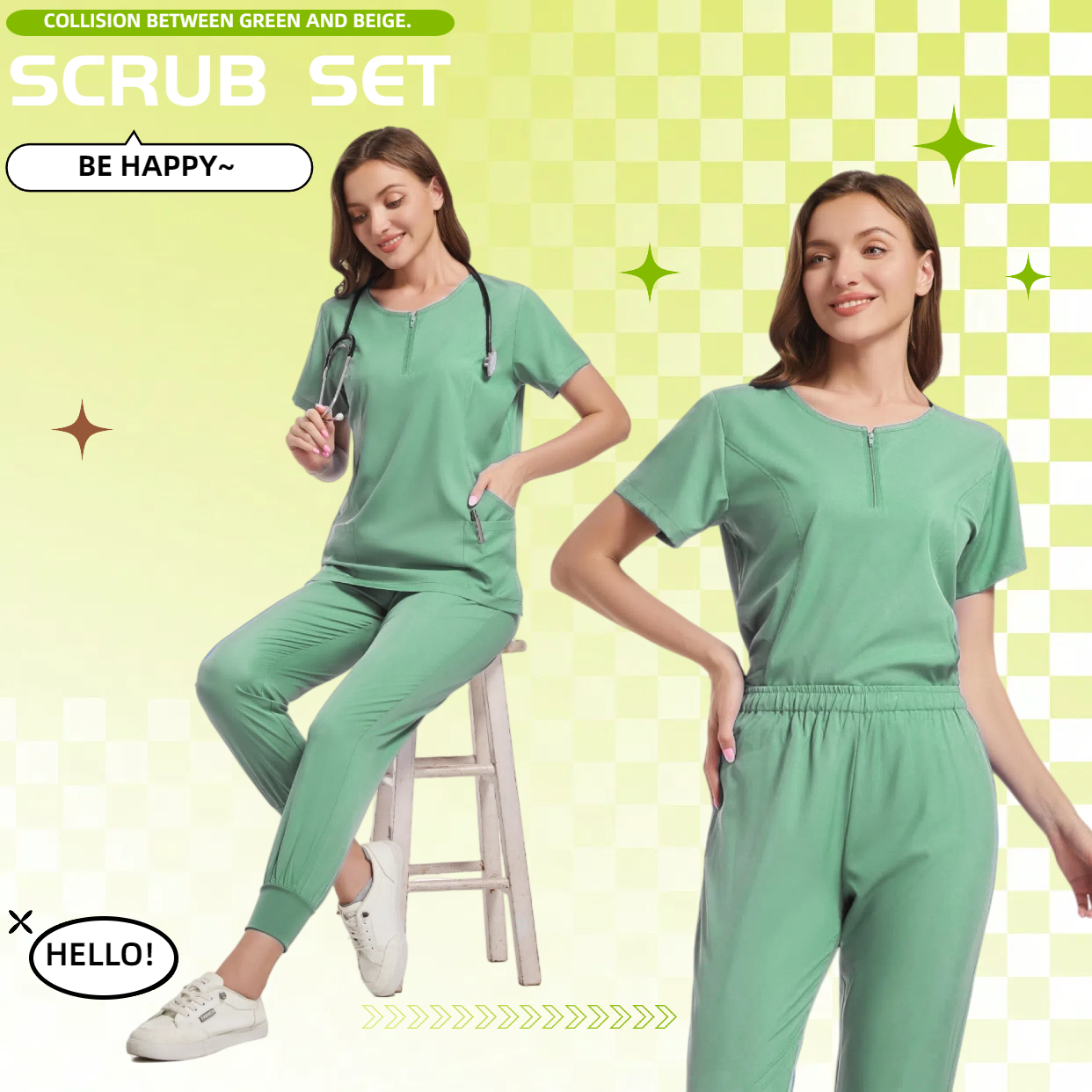 Uniformes cirúrgicos mulher artigos de enfermagem esfrega uniformes médicos feminino dentista roupas médicas corredores esfrega conjuntos para hospital