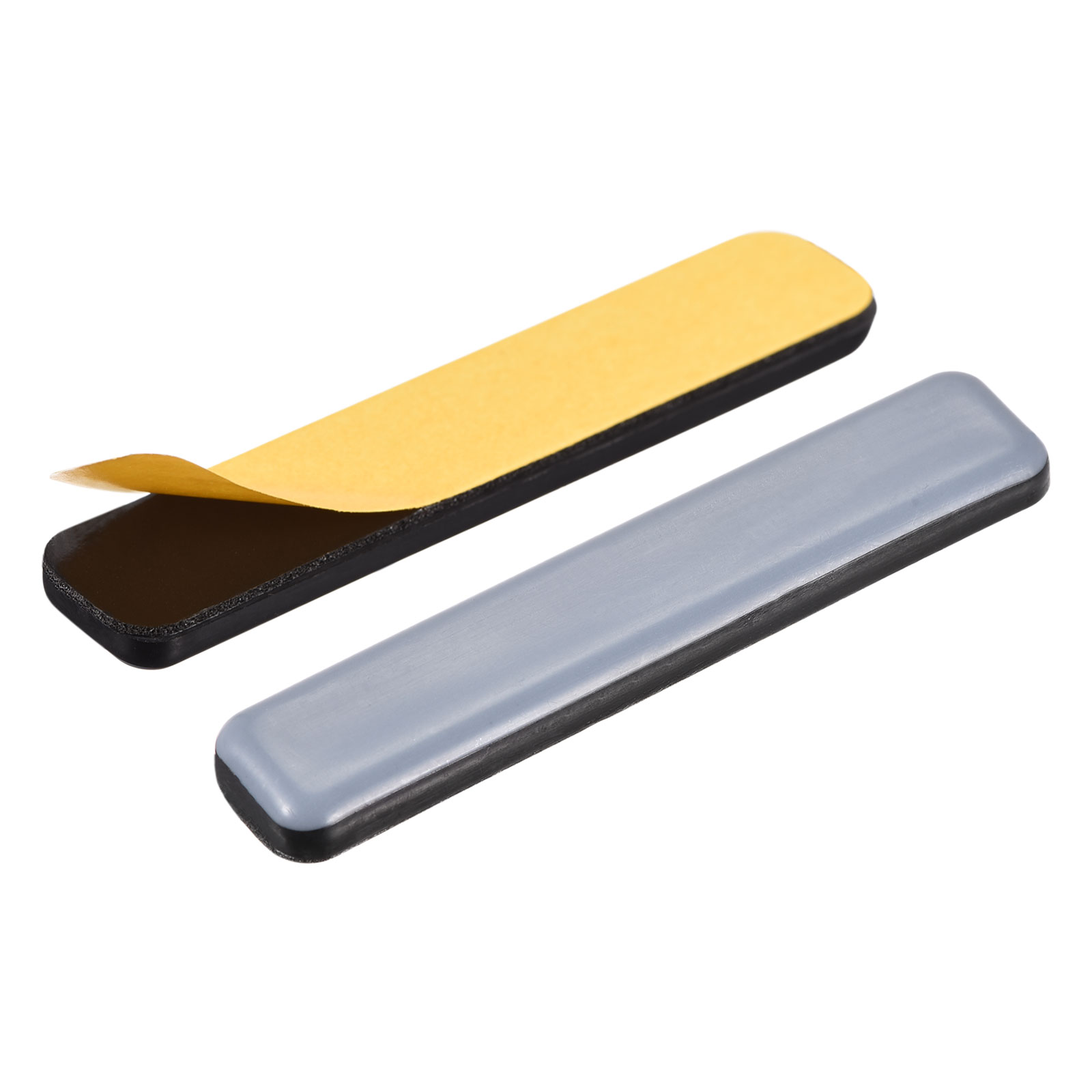 Uxcell 8 pièces 75mm x 15mm curseurs de meubles rectangulaires en PTFE, auto-adhésifs pour planchers en bois, carreaux de céramique et tapis