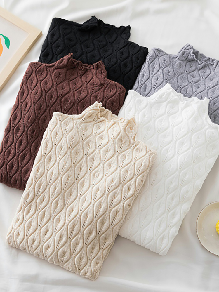 Aossviao 2024 cashmere gola alta blusas femininas outono inverno quente pulôver fino topos camisola de malha jumper macio puxar feminino