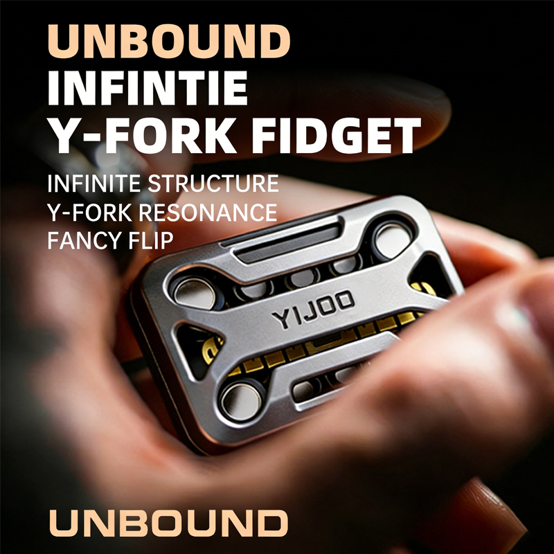 EDC Fidget Slider in Metallo Magnetico Antistress per Adulti, ADHD, Ansia, Gadget da Scrivania, Regalo, Fidget Spinner