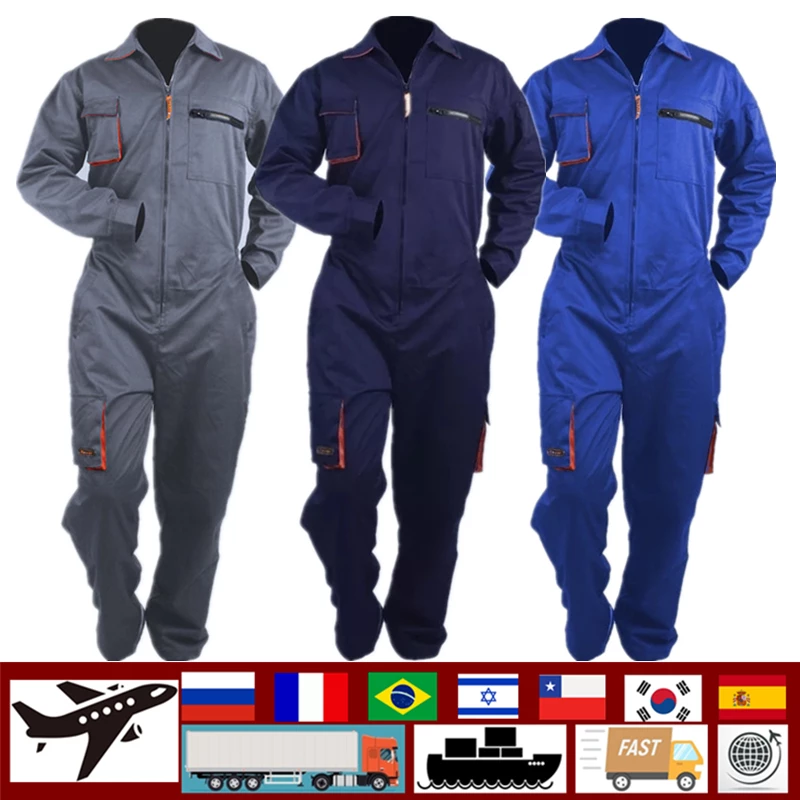 Uniforme de travail pour hommes et femmes, combinaison de travail, combinaison de soudage, atelier de réparation automobile, mécanicien, vêtements grande taille, 2024