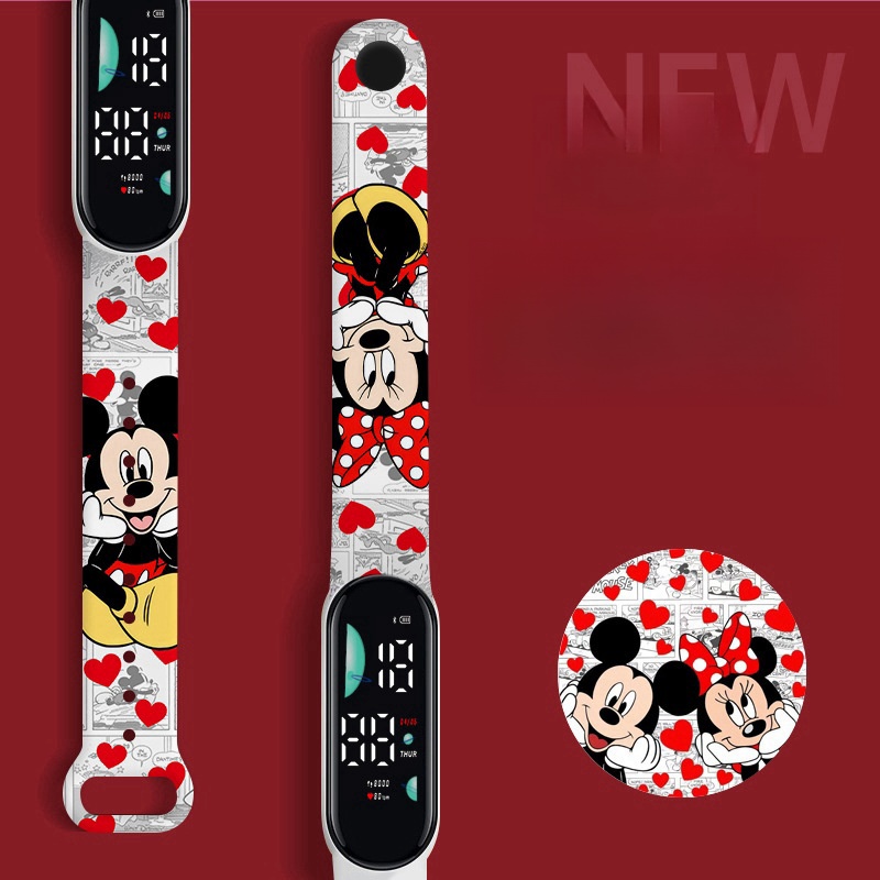 Disney eletrônico digital display led relógios relógio infantil moda relógios presente do feriado crianças relógios