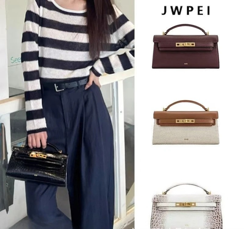 2026 JW PEI Bolsa de Mão, Estampa Crocodilo, Novo Estilo, Alta Qualidade, Bolsa de Mão/Bolsa Transversal para Mulheres